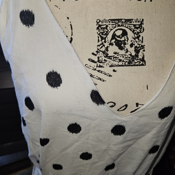 A New Day Womans Polka Dot V Neck Dress Size Xl - Picture 4 of 11